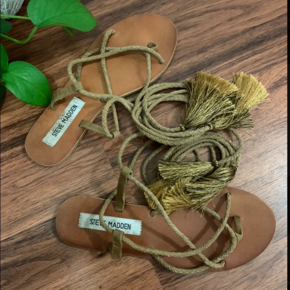 Steve Madden lace up sandals